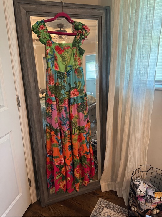 Baltic Born Dresses & Skirts - Baltic Born Floral Maxi Dress in Green, Pink, Orange